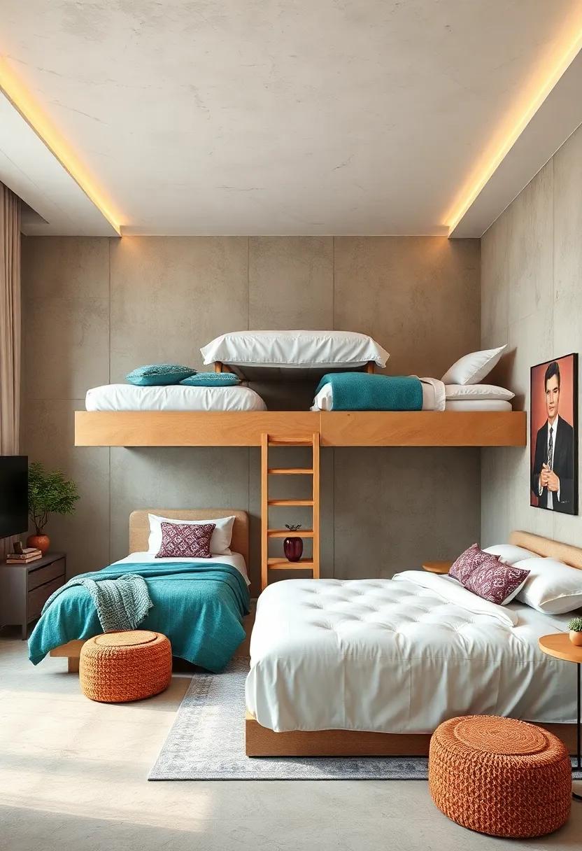 Multi-Level Marvel: Create a tiered ​sleeping arrangement to provide ⁢unique‍ views and a playful atmosphere