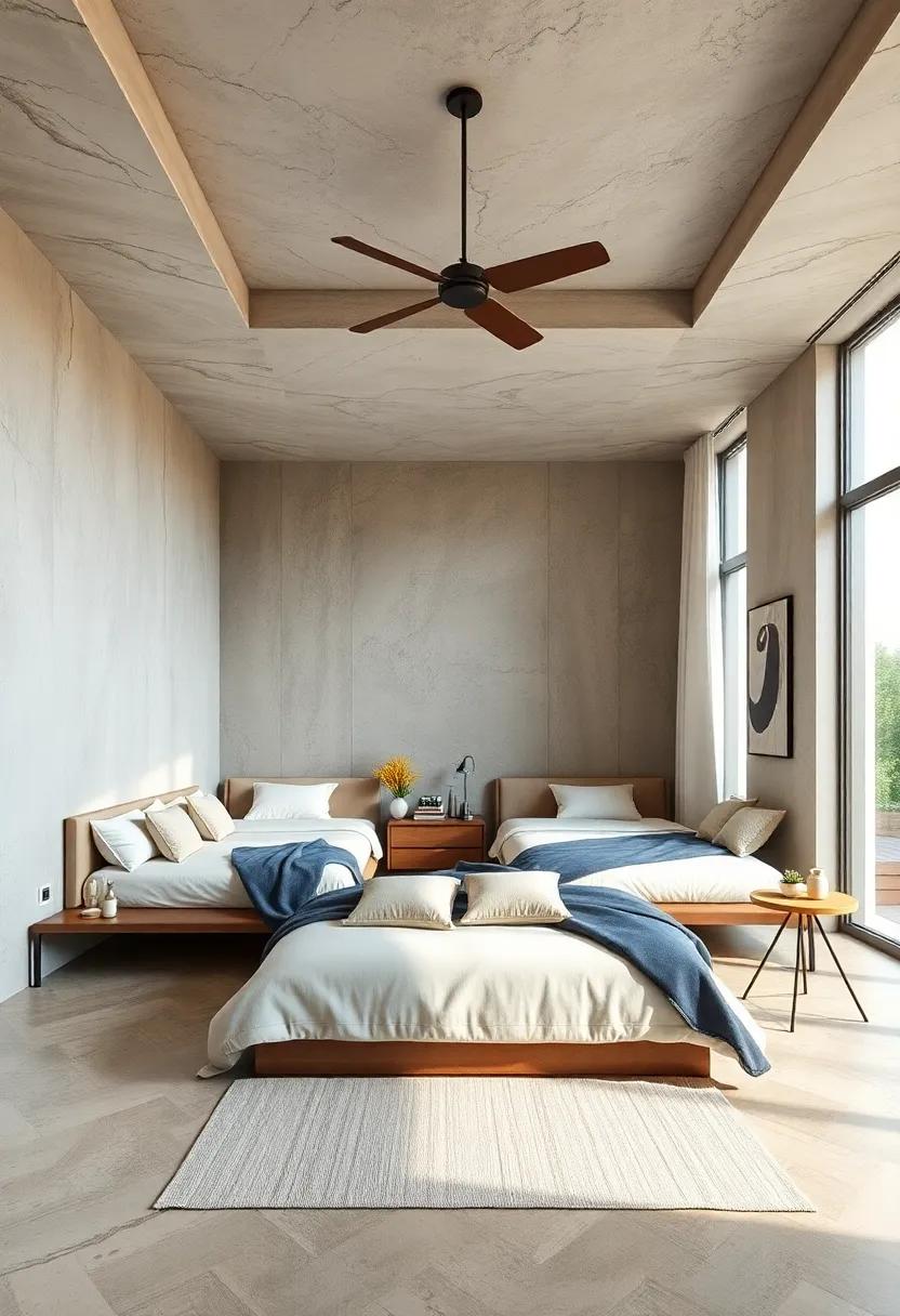 Space-Saving⁣ Settee: Incorporate a ⁢built-in bench or⁤ settee that‍ doubles as ⁣sleeping space for ‌occasional visitors