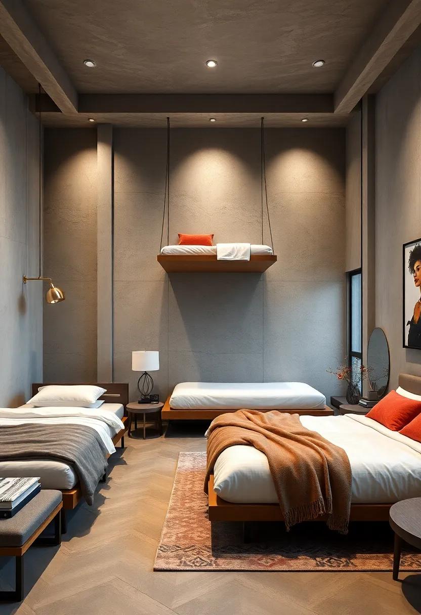 Wall-Mounted Wonders: Suspend ⁣beds against ⁤the wall, freeing ‌up space⁤ for additional ‌furniture or decor