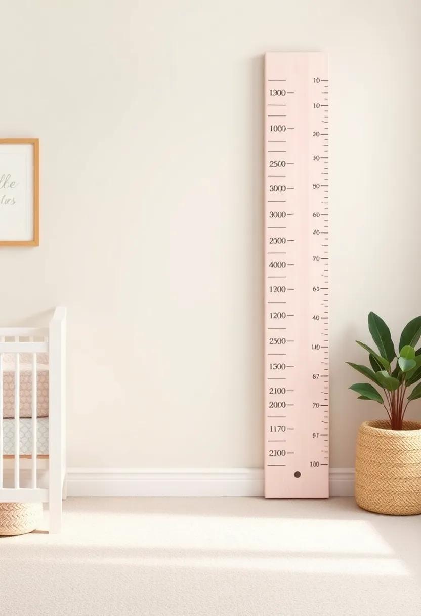 Personalized Growth Chart: Consider a personalized growth chart that matches the nursery decor for monitoring your baby’s milestones
