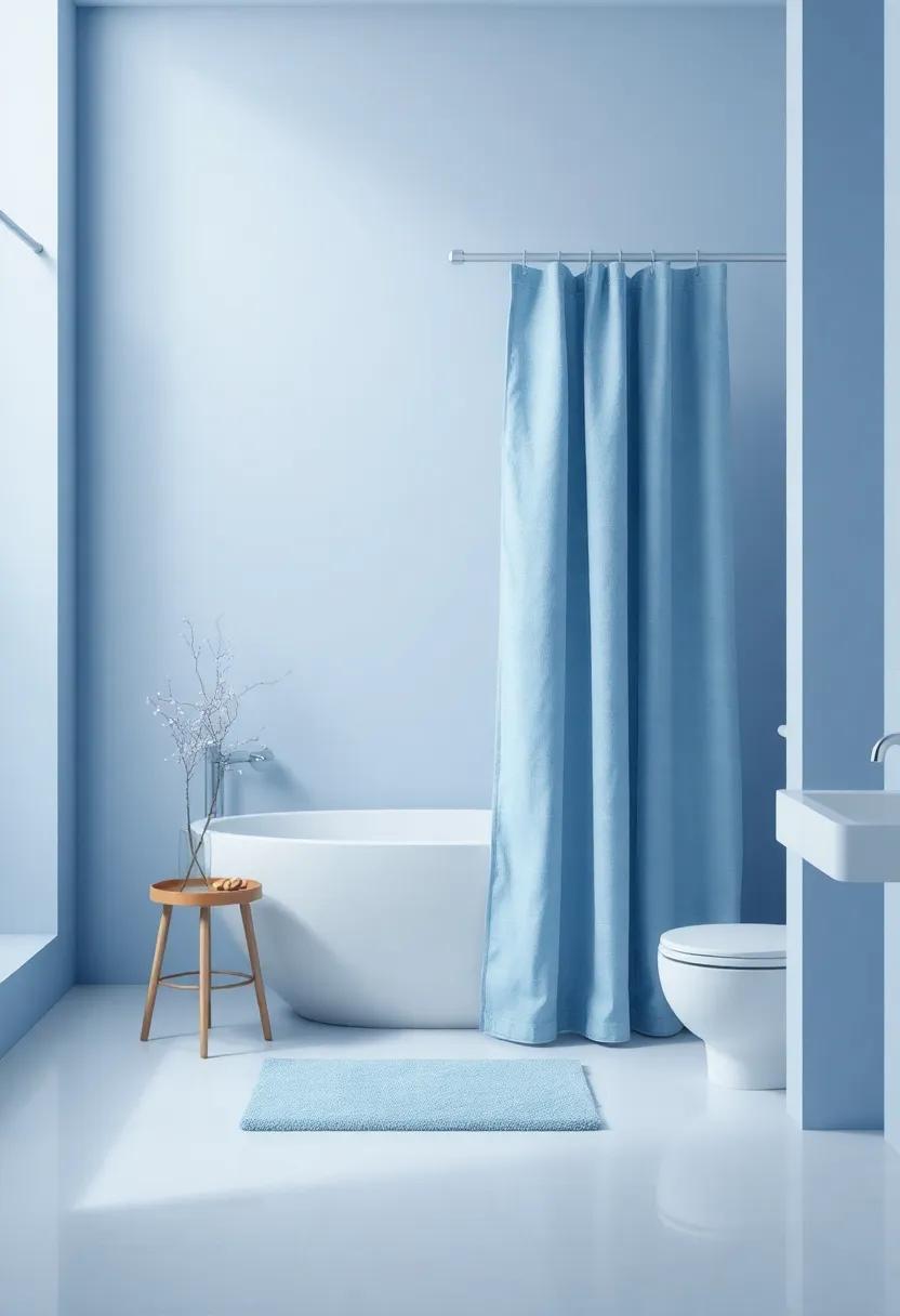Layered Textures: ​Experiment with a​ mix of blue fabrics, from⁣ soft ‌towels ⁤to luxurious shower curtains,⁢ for⁤ a tactile haven