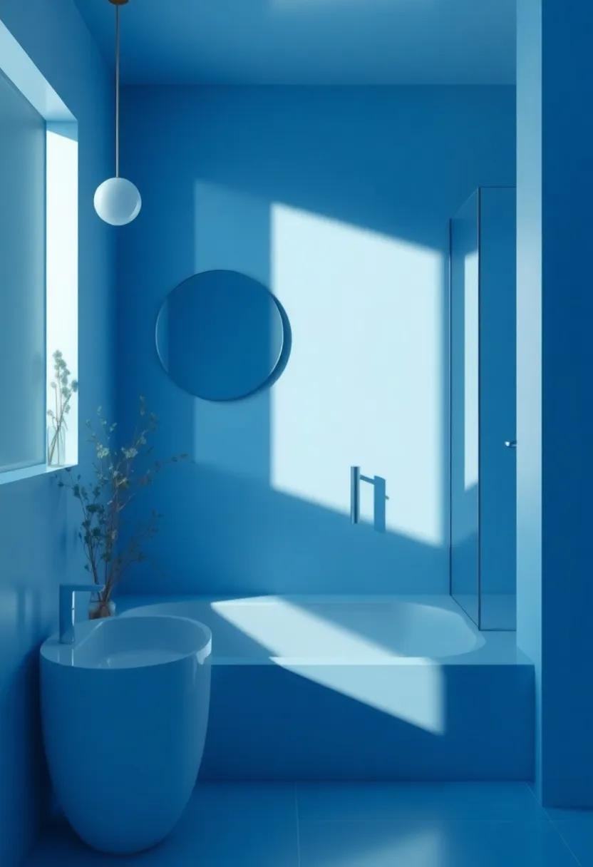 Serene ‍Silhouettes: Highlight clean lines ‌and soft⁣ edges in your blue bathroom design to‍ create a​ peaceful, uncluttered atmosphere