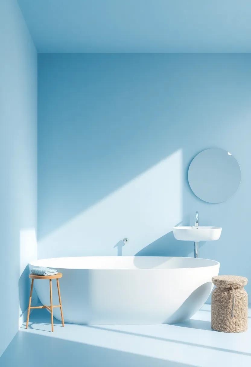 Soft Sky: Consider⁣ a gentle sky-blue ⁤gradient on your walls,​ offering ‍an airy‌ atmosphere that⁢ brightens‍ up the smallest spaces