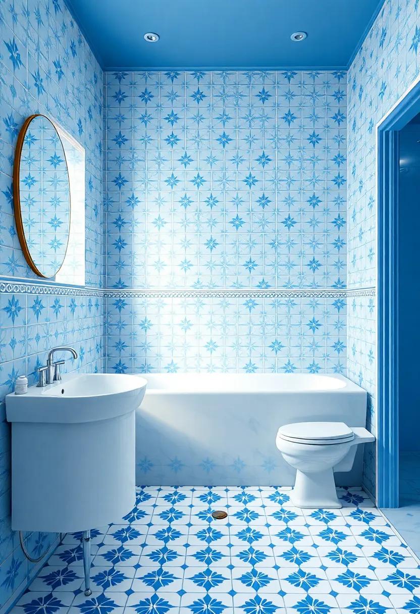 Vintage Tiles: Opt for classic blue and white patterned tiles that add⁤ a nostalgic charm while ​retaining elegance
