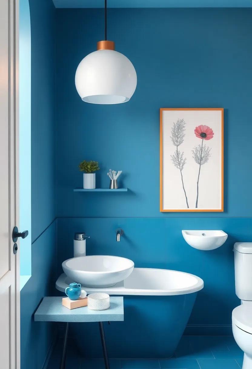 Whimsical Wonderland: Opt for fun, playful blue elements⁣ like cute bathroom ⁤accessories​ and ⁣quirky artworks that add​ character