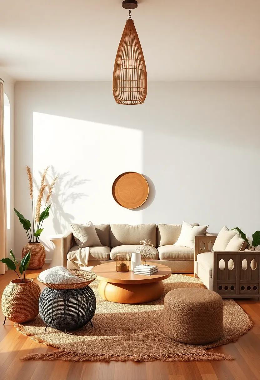 Embracing Warm Earth Tones for a cozy Bohemian ⁣Vibe ‍in Your Living⁣ Room