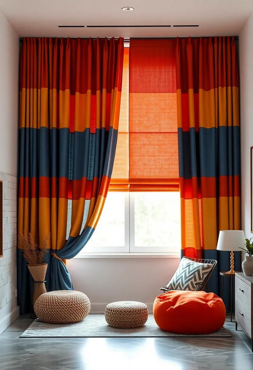 Elevating Room Aesthetics With Playful ​Colorful Curtains