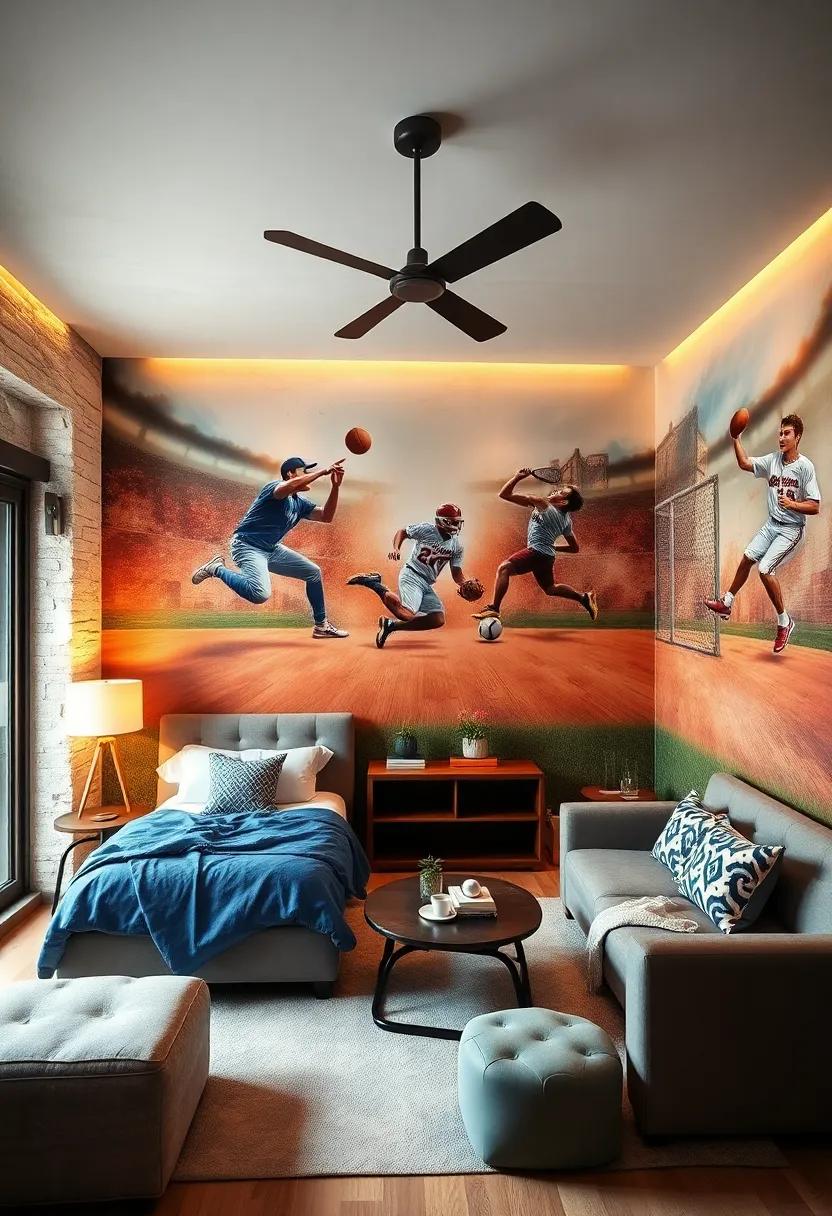Sports Dream Team:‌ Celebrate ​your child's love for sports ‌with dynamic murals showcasing‍ players in ⁢action, fueling their passion for teamwork and ‍competition