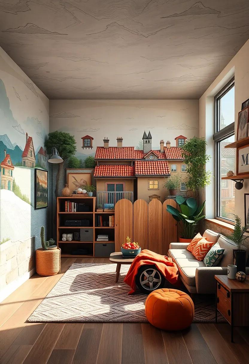 Suburban Rooftops: Capture a cozy neighborhood ⁤scene with rooftops and treehouses, promoting camaraderie and friendship ‍among kids