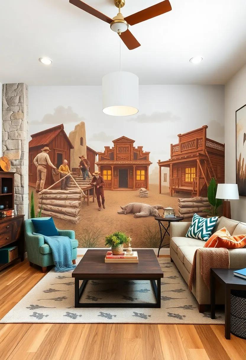 Wild West showdown: Transport your boy to ⁢the Wild west with ​a mural of cowboys ⁢and ⁢saloons,inspiring tales of adventure and bravery