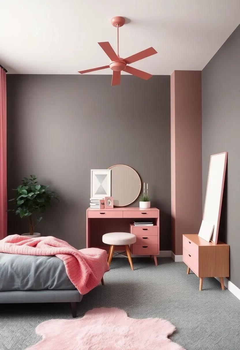 Color Palette Harmonization: Balancing Grey and ⁤Pink for a ​Whisper ⁣of Elegance