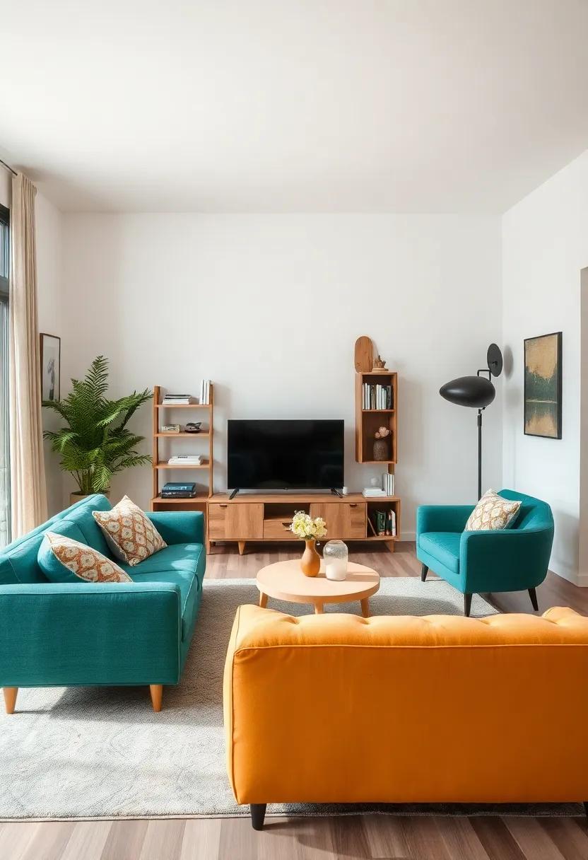 Crafting Cozy Nooks in Eclectic Living Room​ Designs