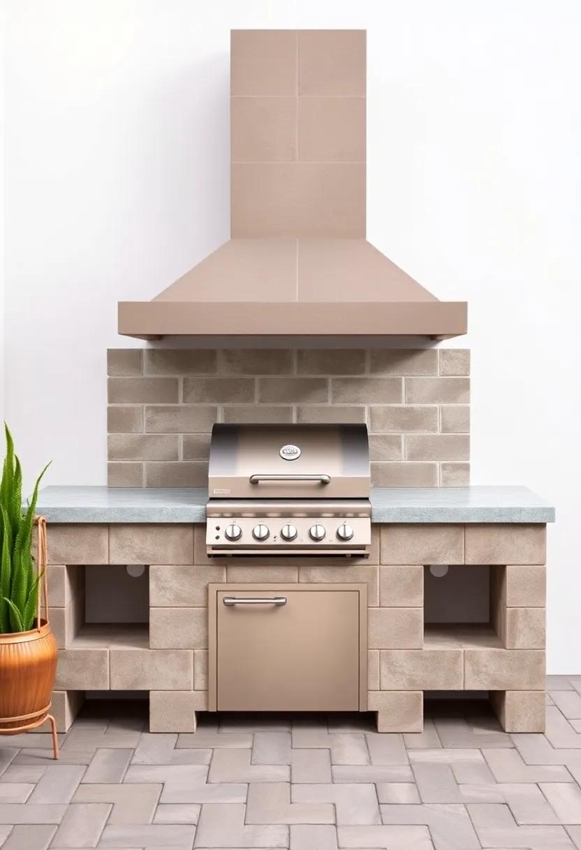 Build a Cinder ⁤Block ​Grill Station: ​Construct ⁤a sturdy grill station with cinder⁤ blocks ‌for ⁤durability and​ added style