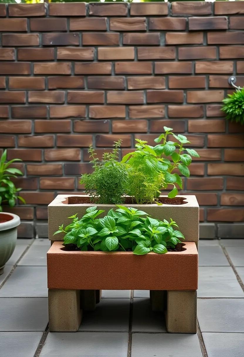 Build​ a Herb ⁢Garden: Utilize cinder blocks to create elevated⁤ planters ​for fresh herbs ​that enhance ⁤your cooking