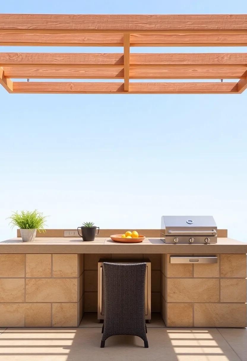 Create a Roof ​or Canopy: Protect your cooking⁤ space with a roof or canopy made of durable​ outdoor materials