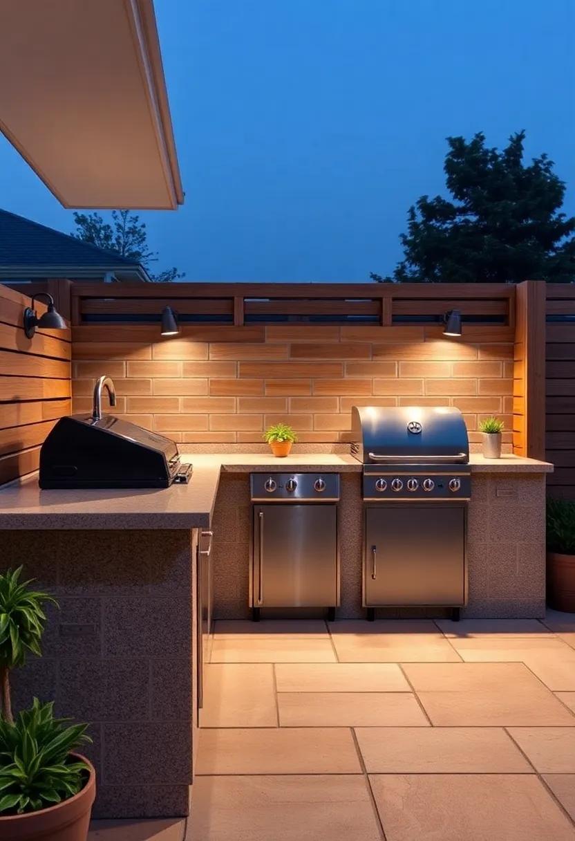 design a Serving​ Counter:⁢ build a counter space for serving⁤ food directly from the⁣ grill to your⁢ guests