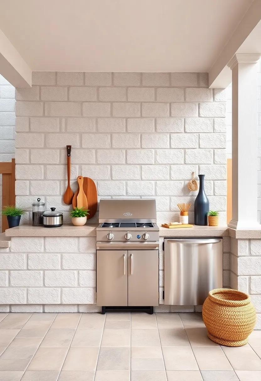 Include‍ Ample‍ storage:⁢ Build cinder block cabinets ⁤to store outdoor cooking ‍utensils⁤ and supplies neatly