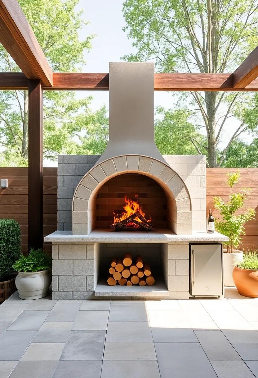 Incorporate​ a Pizza Oven: Design an outdoor⁤ pizza oven using cinder blocks for that authentic wood-fired ‌taste