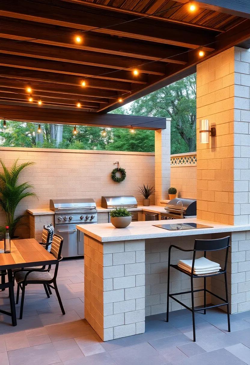 Integrate Lighting: Add outdoor-friendly‌ lighting⁤ options, such as string lights ‍or built-in fixtures, to create ​a cozy‍ atmosphere