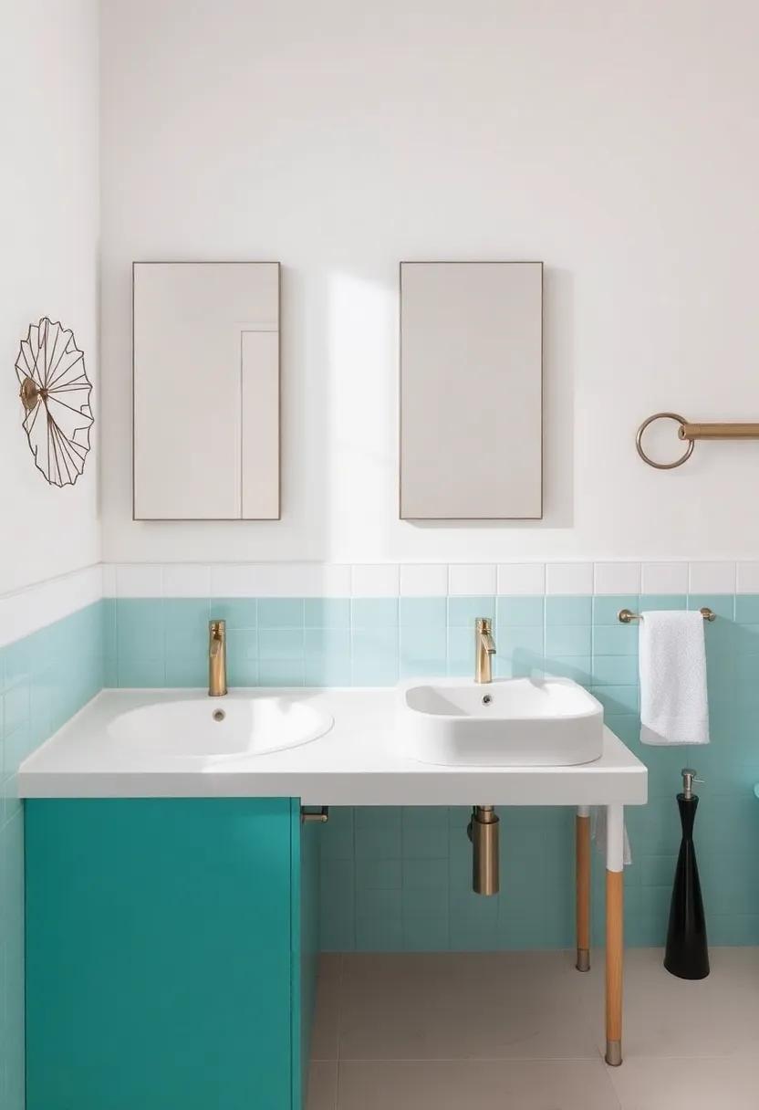 Faucet Focal Points: Making a Statement with Turquoise Sinks