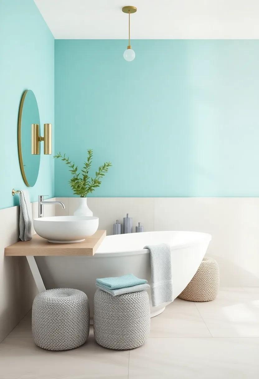 Finding Balance: Merging⁣ Turquoise with Neutral Tones for Harmony