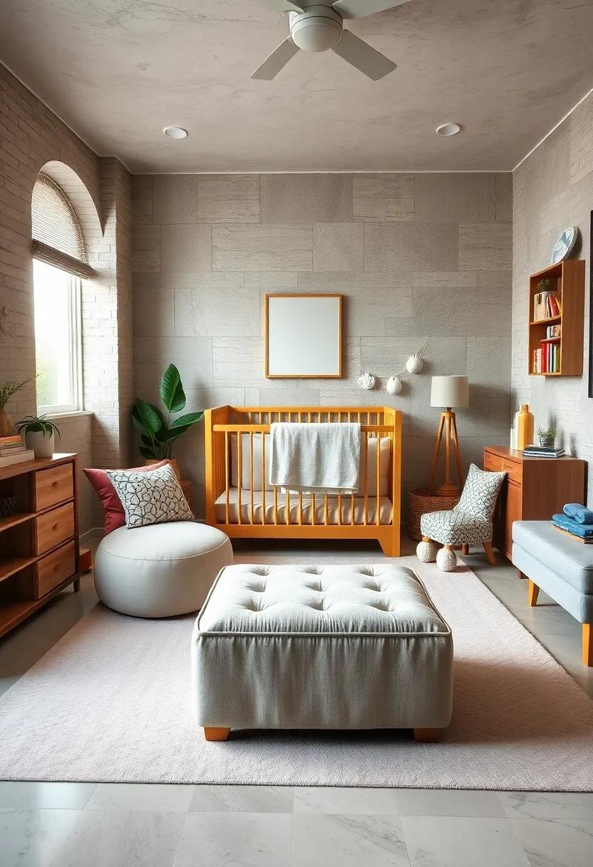 Use a⁤ Storage ottoman for Hidden Diaper and Toy Storage