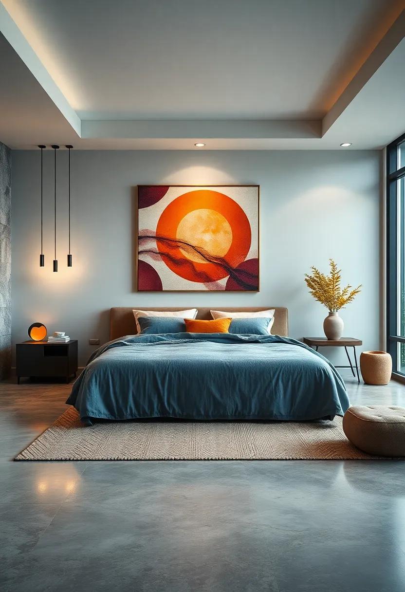 The Healing Space: A bedroom designed with ​wellness in⁣ mind, featuring soothing art that promotes relaxation and positive energy in ‌a ⁢clutter-free environment