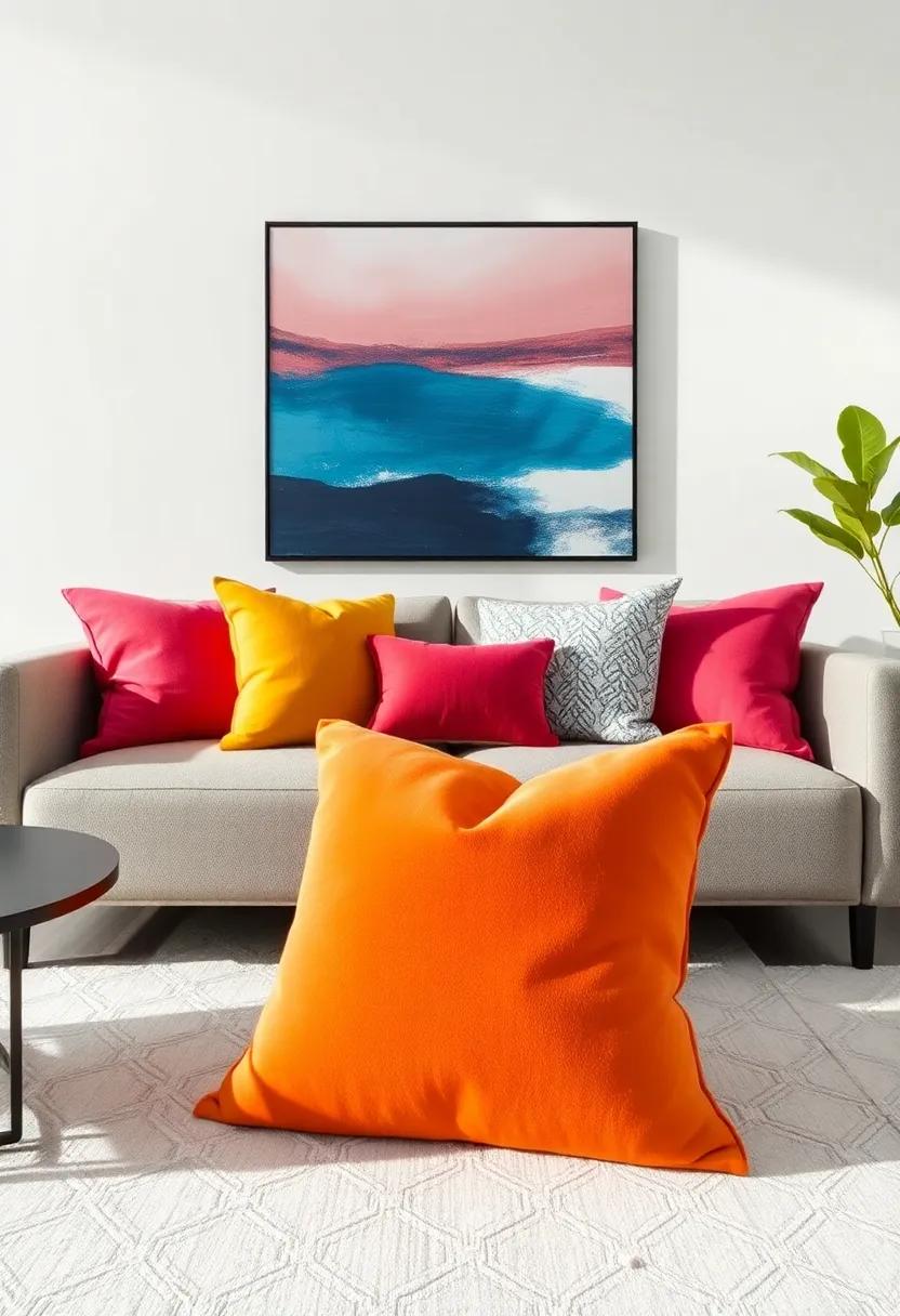 Bold Throw Pillows for a​ Pop‌ of Personality