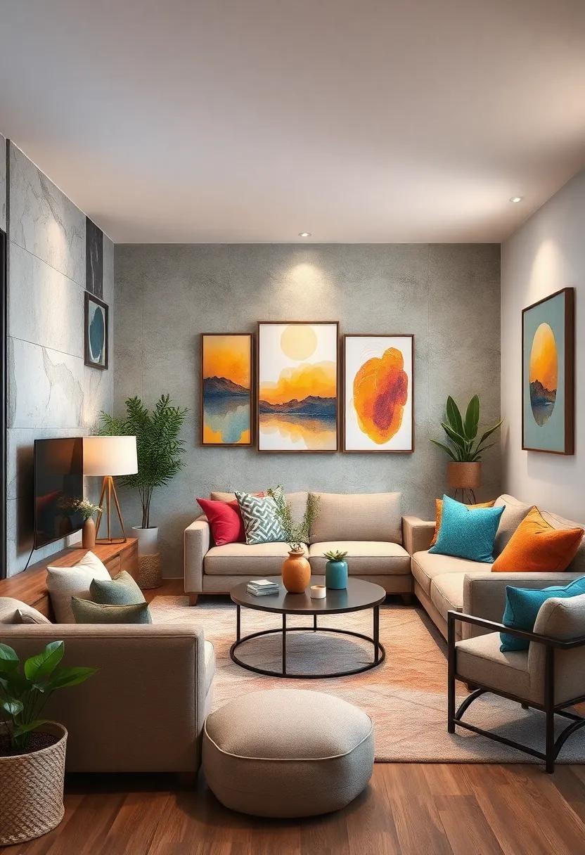 Textured Elements: Fostering depth in Your ⁣Small Living ⁤Room