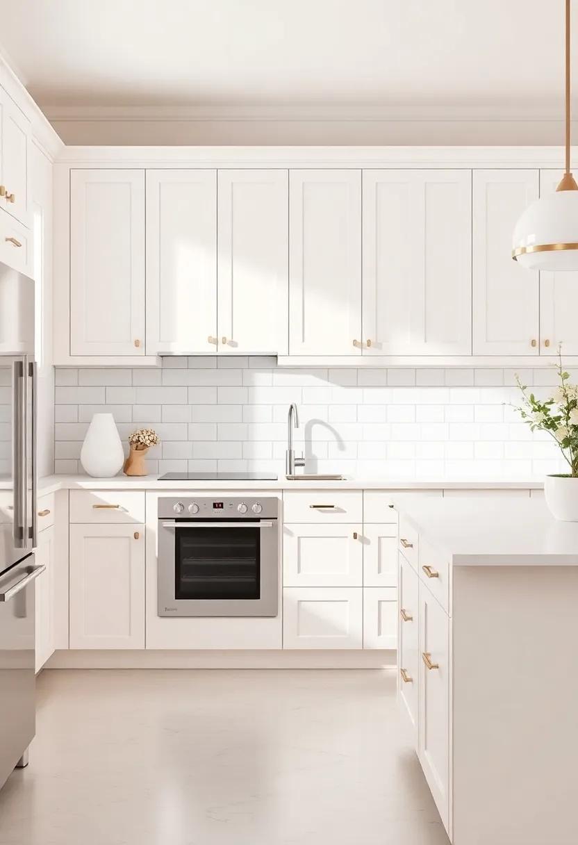 Cohesive Palette: Create a⁤ monochromatic scheme with varying​ shades of cream and white for a serene and unified kitchen design