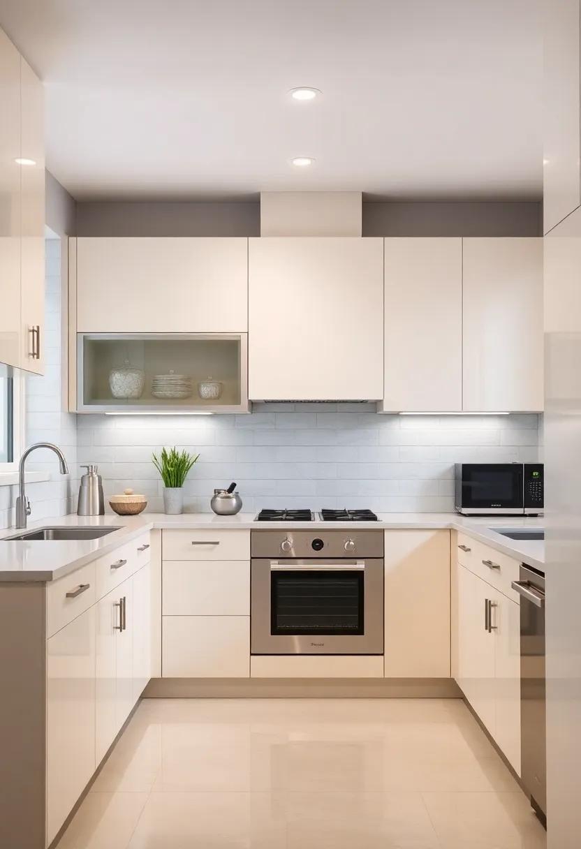 Integrated technology: Blend cream ⁢cabinets with modern appliances, integrating them seamlessly for a sleek look in a tech-savvy kitchen