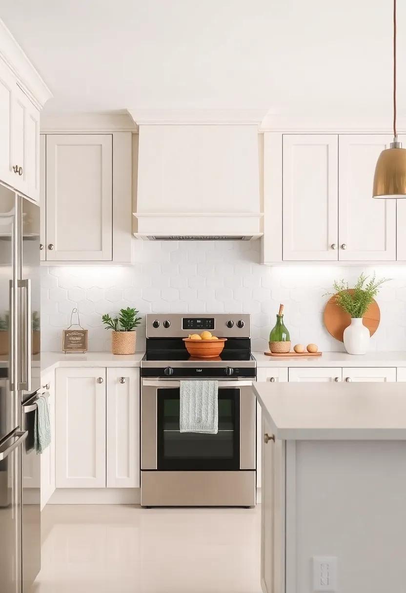 Seasonal Style: Update your kitchen by swapping out decor and accessories seasonally while keeping the classic cream‌ foundation as a backdrop for every mood