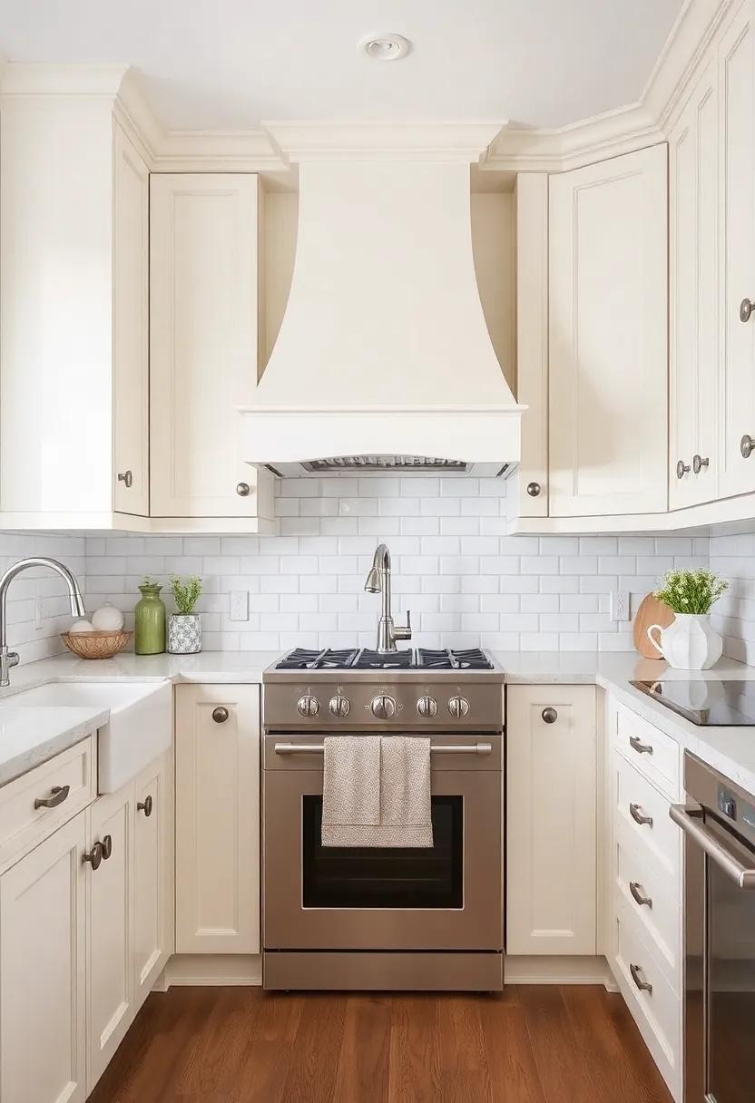 Vintage vibes: Incorporate antique glass knobs and pulls on cream cabinets for a charming vintage touch that feels timeless
