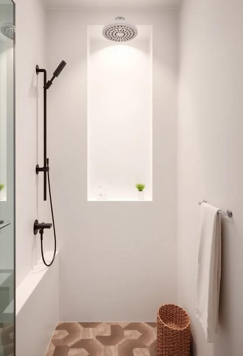Implement‌ a Shower Niche: If possible, carve ‍out a niche⁣ in the shower wall⁢ for storing shampoo​ and ‍soap, keeping surfaces clear and ​stylish