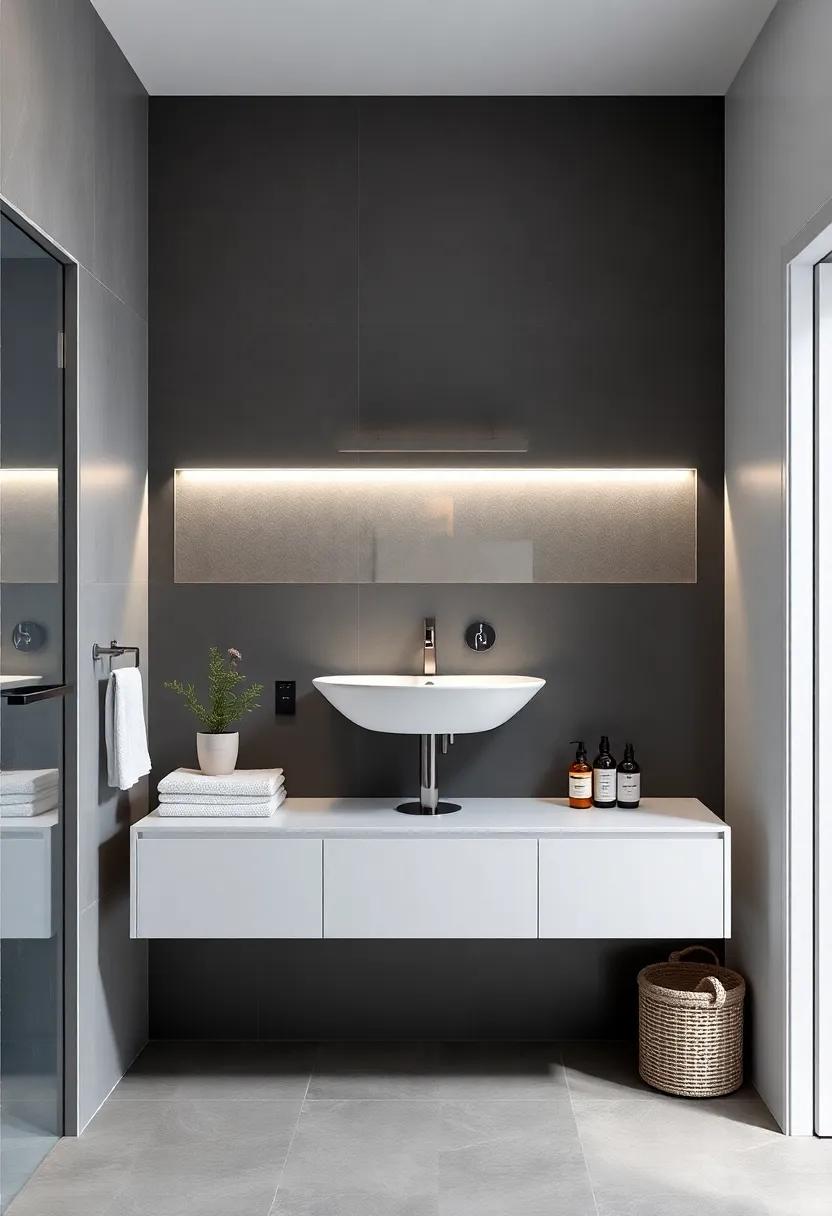 Opt for ‍a Floating Vanity: A floating vanity design‍ frees up floor ⁤space, giving a modern‌ touch while enhancing the room’s ⁤visual⁤ spaciousness