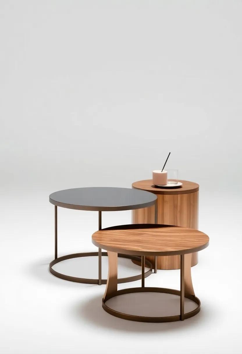 Elegant Nesting: A set‍ of nesting tables that can be arranged in various configurations, providing versatility and convenience while ⁣maintaining a stylish ⁢aesthetic
