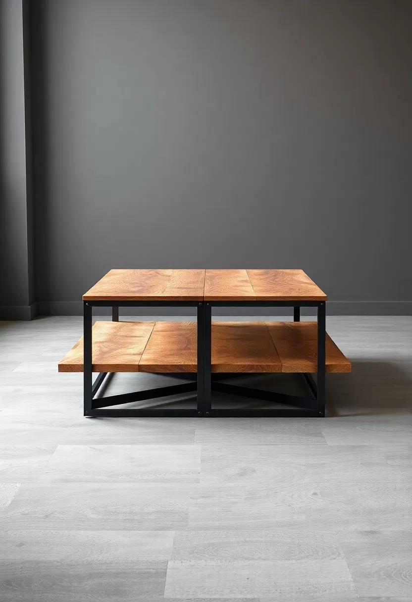 Industrial⁤ Chic:‍ Featuring a distressed metal frame⁤ and‍ a reclaimed wood top,this table‌ encapsulates the raw⁤ beauty of industrial design,enhancing ‌urban living ⁢spaces