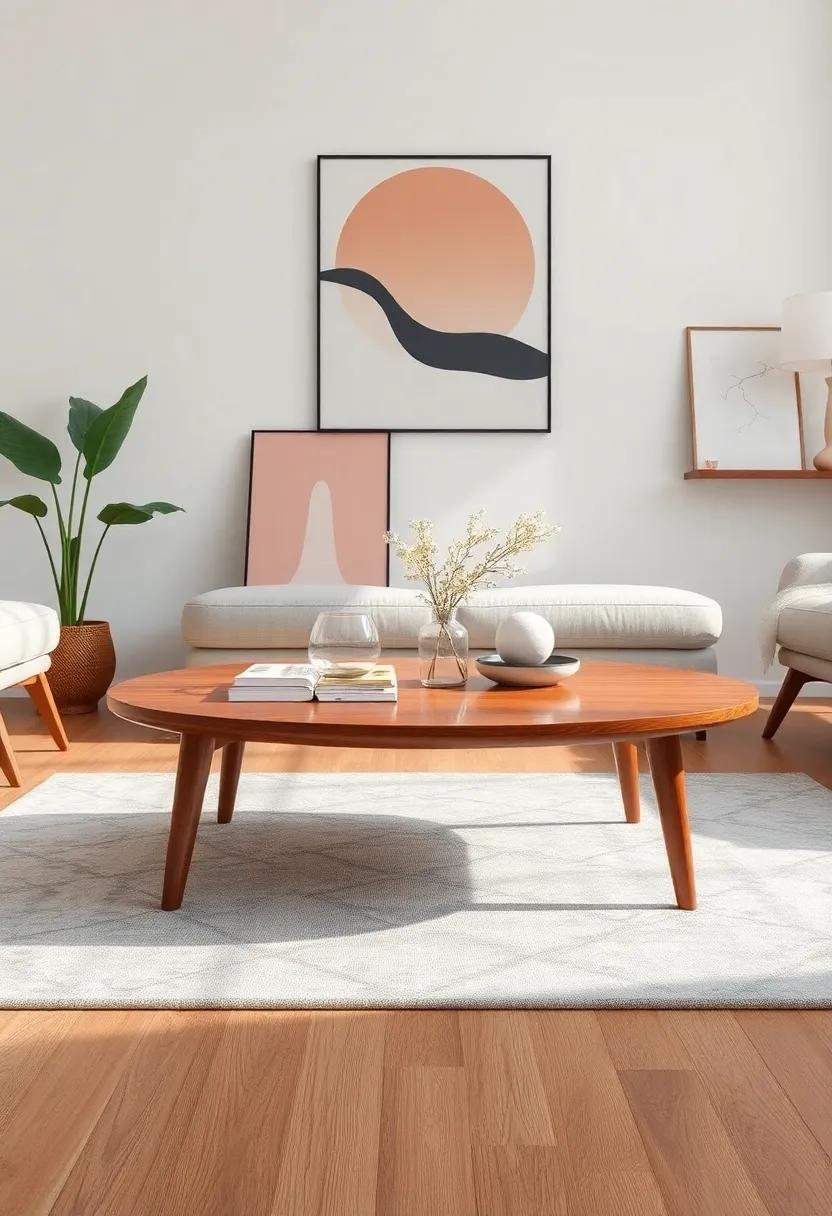 Mid-Century ⁢Modern:⁢ Classic tapered legs and rich⁤ wood grains define this⁢ table, which effortlessly blends timeless‌ design‌ with ‍contemporary living