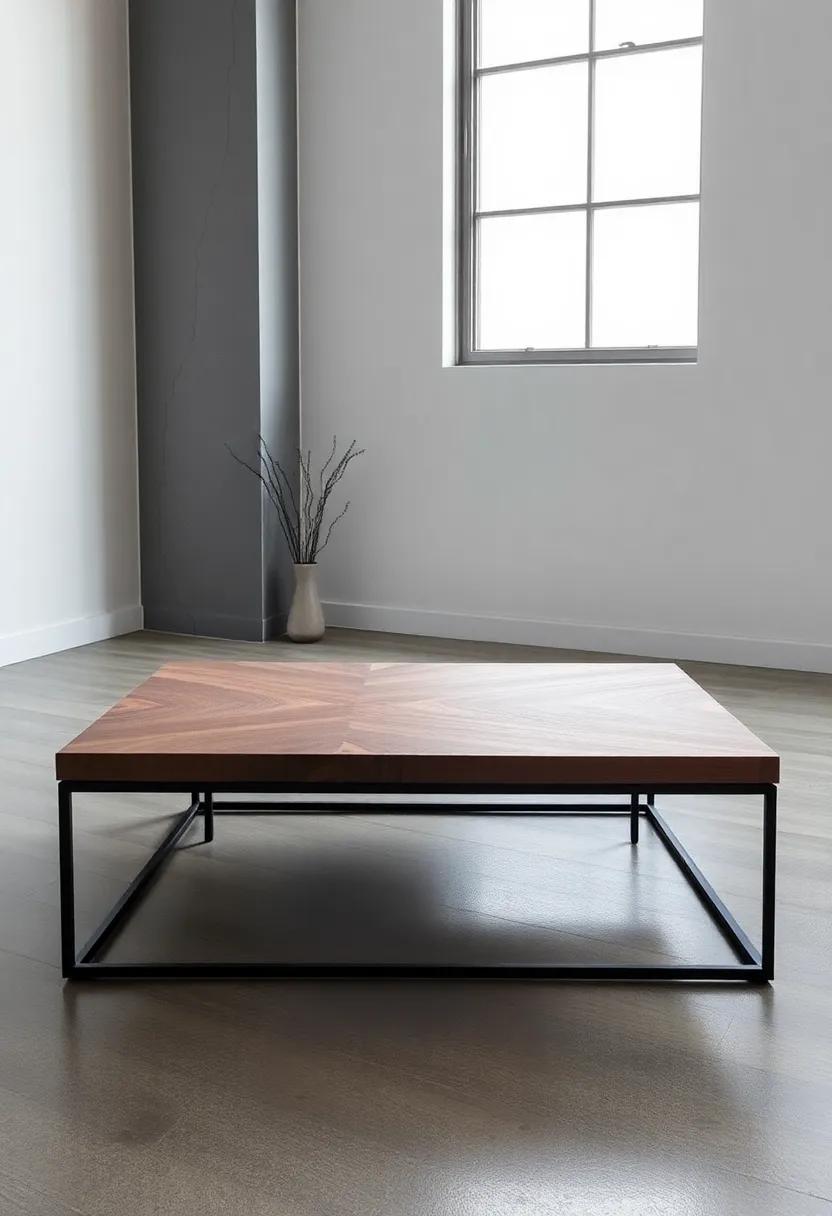 Urban Loft: Featuring ​an oversized ⁢wooden top supported by metal legs, this coffee table creates a bold statement while ‌maintaining a sense of ‍casual sophistication