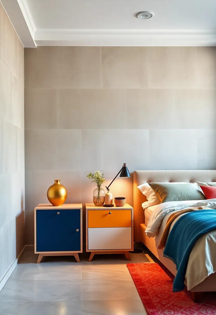 Color-block Canvas: A nightstand with⁤ bold, color-blocked panels that add artistic flair and a modern twist to your eclectic bedroom