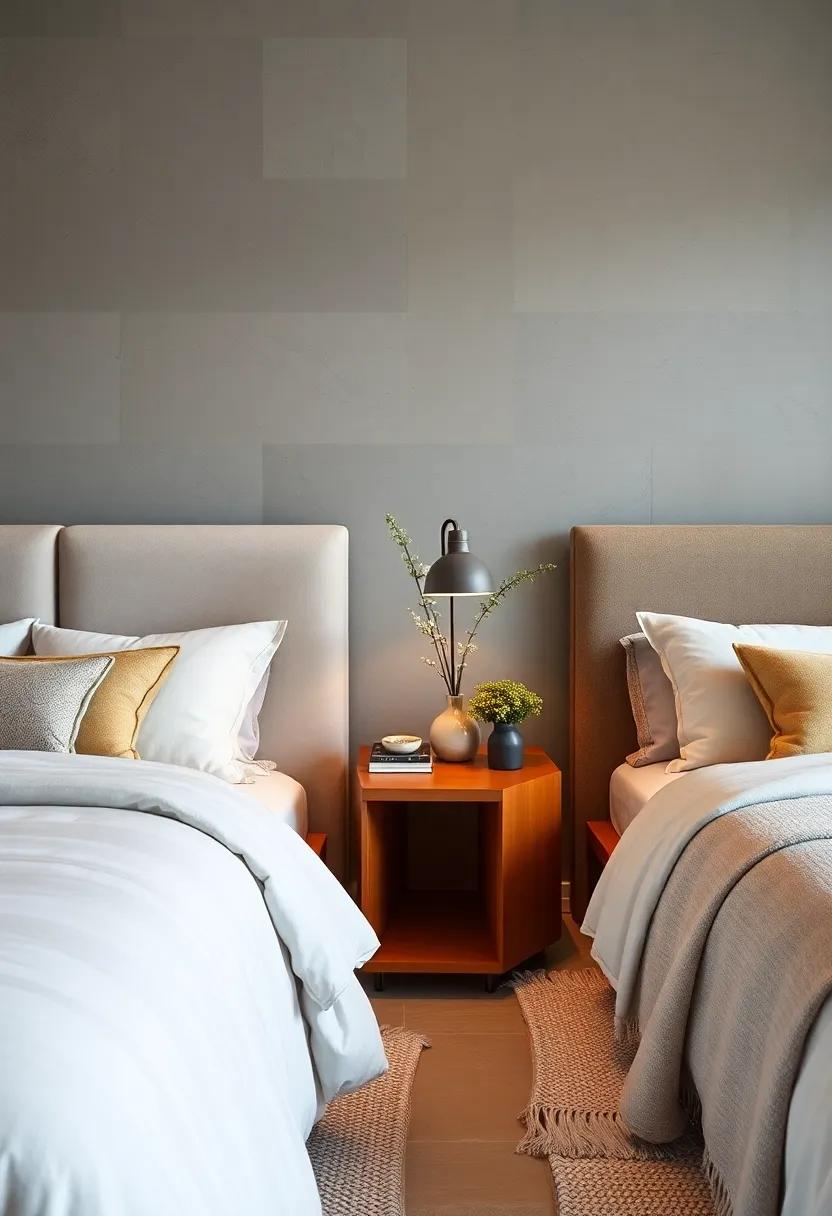 Hexagonal wonder: An unconventional hexagonal nightstand that stands out with its ⁢bold shape and serves as a modern focal point