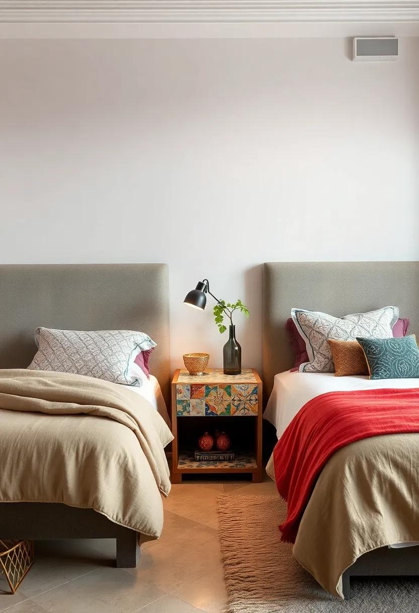 Patterned Tiles: A nightstand adorned with hand-painted tiles, offering a tactile quality and⁢ a ‌splash of culture to your eclectic style
