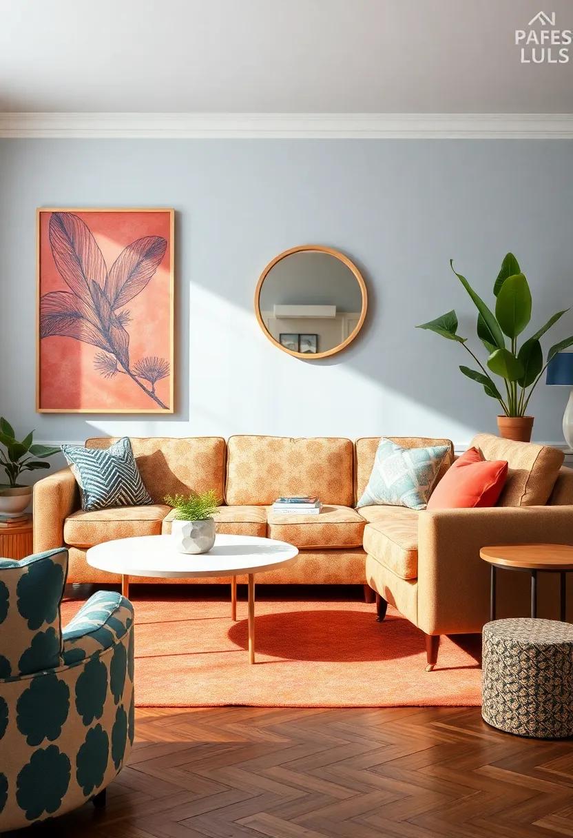 Play with patterns: Mix various prints and patterns in your furniture choices, but​ keep a unifying color‌ palette to⁢ ensure harmony