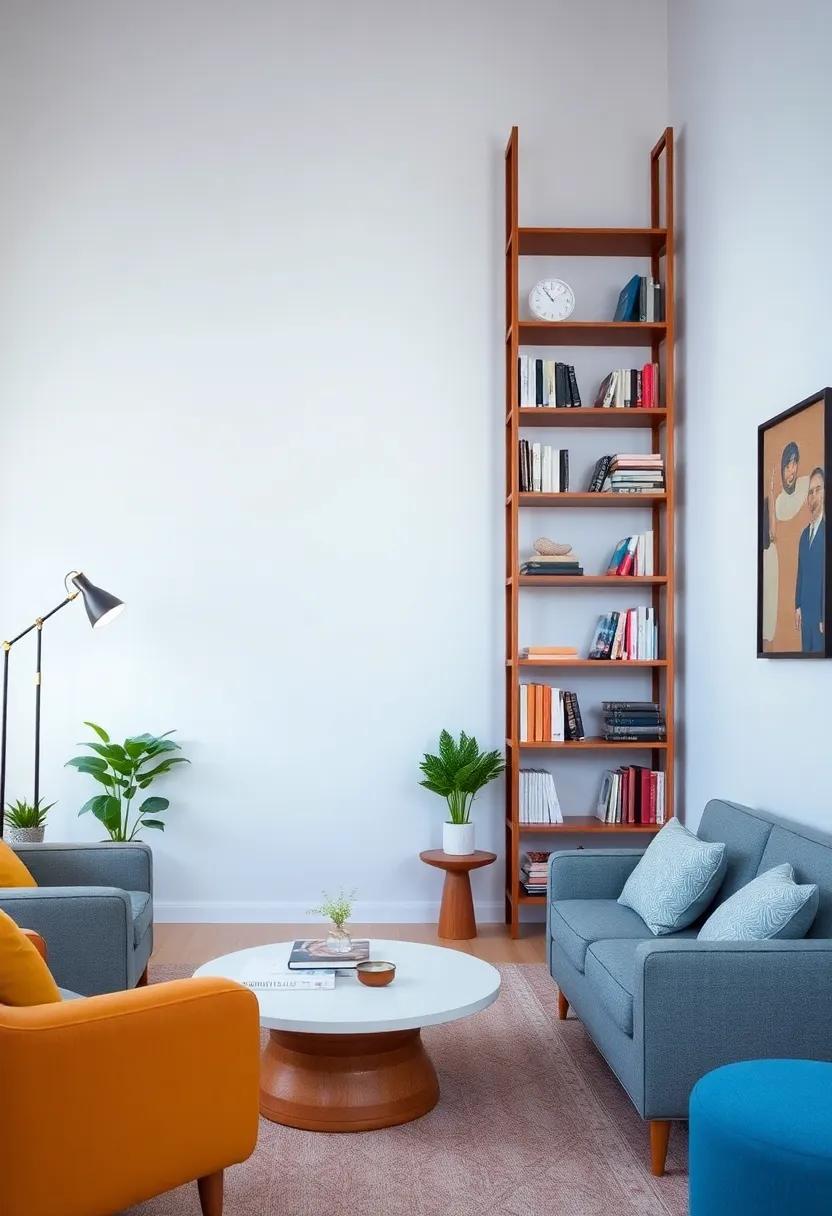 Contrast scale: Use a large statement piece, like an oversized armchair, alongside smaller end tables to create⁣ visual interest​ and ​balance