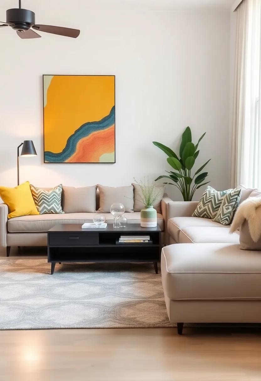 Incorporate multifunctional furniture:‌ Choose a‍ stylish⁤ coffee ⁣table that doubles as a ⁢storage unit to keep clutter⁢ at bay while maintaining design integrity