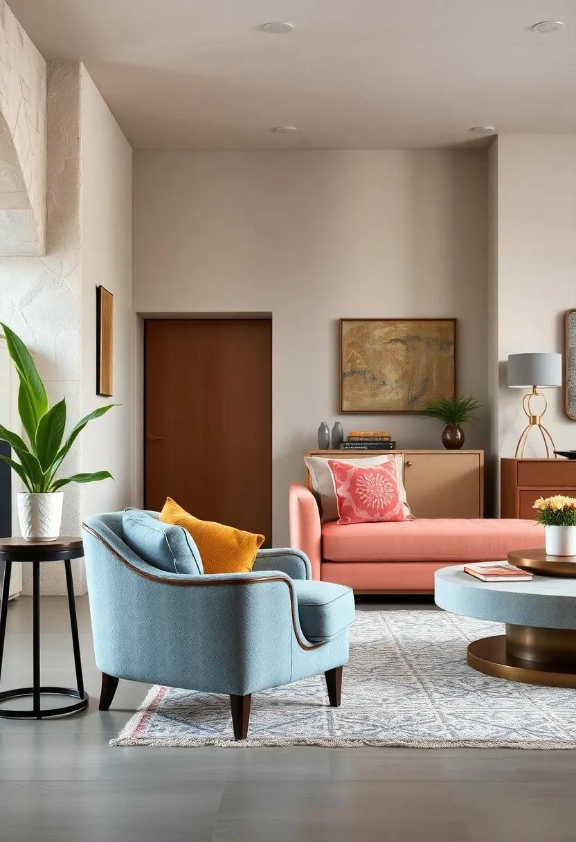 Vintage Furniture Makeover: Revamp a classic ‍armchair with a bold, modern fabric to create a stunning centerpiece in your living room