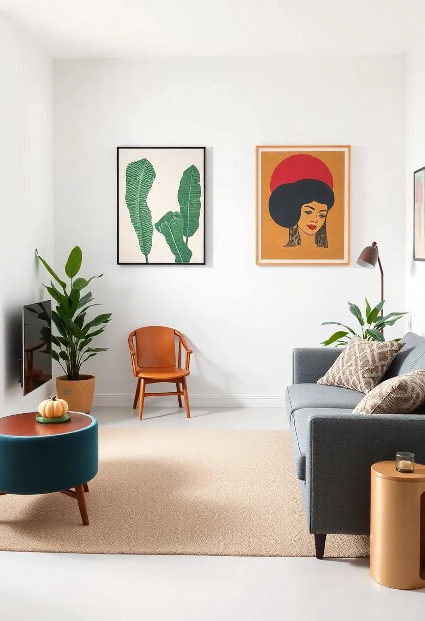 Use​ a neutral color ‌palette ‌as a canvas while ‌adding pops of color through eclectic artwork and accessories