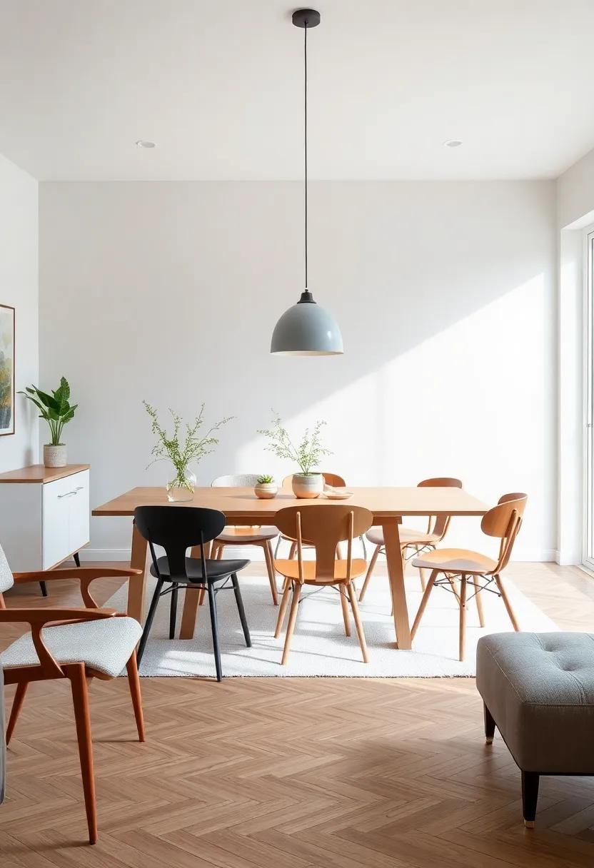 Celebrating Seasonal Changes Through Chair Diversity in Dining ⁢Rooms