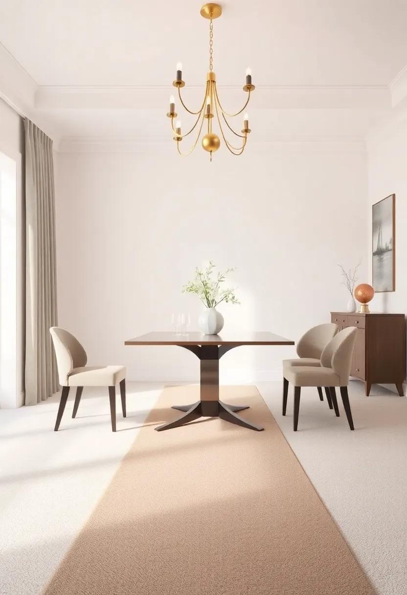 Soft ⁢Runners: Use a long ‌runner under your dining table to define​ the ⁤space and ‌provide comfort​ underfoot without overwhelming ⁣the room