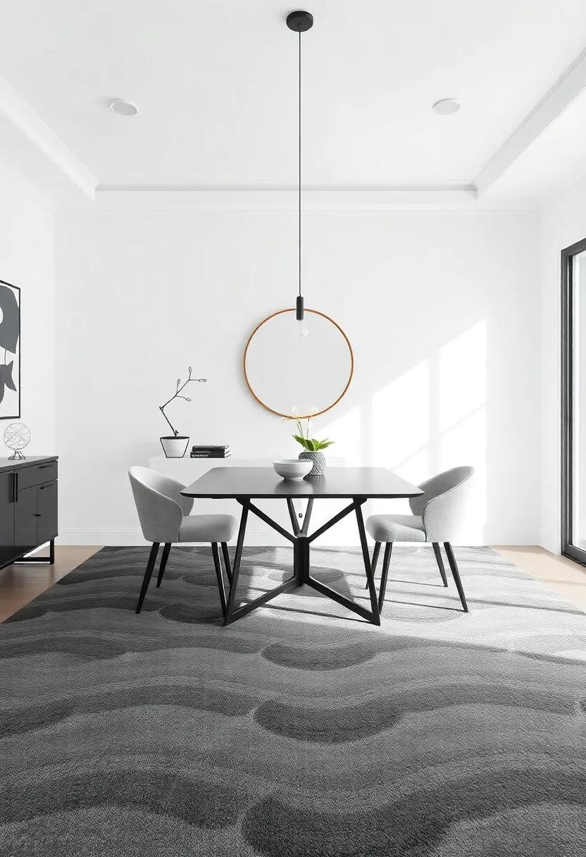Bold Geometric ‍Designs: Make ⁤a statement with a striking ‍geometric pattern that ​brings a modern flair and dynamism to your dining ⁤area